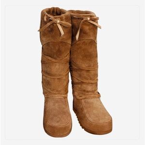 Steger Mukluks Boho Quetico Tall Lace Up Boot in Maple Size 9 New In Box